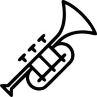 trumpet instrument ikon symbol design vektor bild. illustration av musikalisk trumpet horn vektor design bild. eps 10