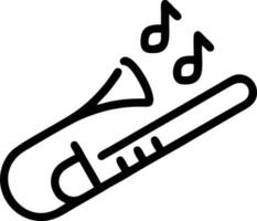 trumpet instrument ikon symbol design vektor bild. illustration av musikalisk trumpet horn vektor design bild. eps 10