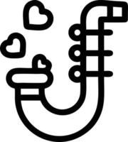 trumpet instrument ikon symbol design vektor bild. illustration av musikalisk trumpet horn vektor design bild. eps 10