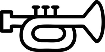 trumpet instrument ikon symbol design vektor bild. illustration av musikalisk trumpet horn vektor design bild. eps 10