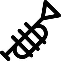 Trompete Instrument Symbol Symbol Design Vektor Bild. Illustration von Musical Trompete Horn Vektor Design Bild. eps 10