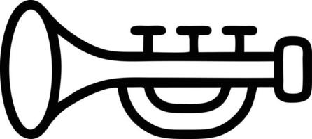 trumpet instrument ikon symbol design vektor bild. illustration av musikalisk trumpet horn vektor design bild. eps 10