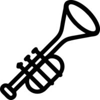 trumpet instrument ikon symbol design vektor bild. illustration av musikalisk trumpet horn vektor design bild. eps 10