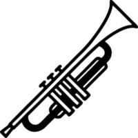 trumpet instrument ikon symbol design vektor bild. illustration av musikalisk trumpet horn vektor design bild. eps 10