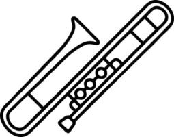 trumpet instrument ikon symbol design vektor bild. illustration av musikalisk trumpet horn vektor design bild. eps 10