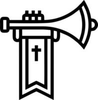 trumpet instrument ikon symbol design vektor bild. illustration av musikalisk trumpet horn vektor design bild. eps 10