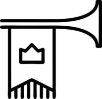 Trompete Instrument Symbol Symbol Design Vektor Bild. Illustration von Musical Trompete Horn Vektor Design Bild. eps 10