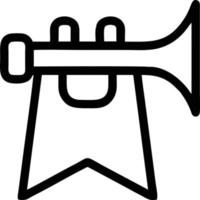 trumpet instrument ikon symbol design vektor bild. illustration av musikalisk trumpet horn vektor design bild. eps 10