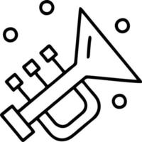 trumpet instrument ikon symbol design vektor bild. illustration av musikalisk trumpet horn vektor design bild. eps 10