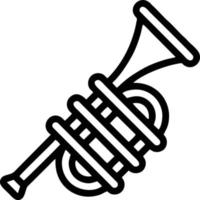 trumpet instrument ikon symbol design vektor bild. illustration av musikalisk trumpet horn vektor design bild. eps 10