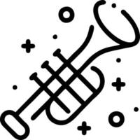 trumpet instrument ikon symbol design vektor bild. illustration av musikalisk trumpet horn vektor design bild. eps 10