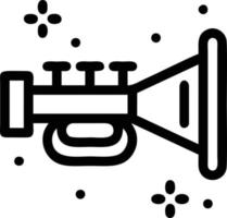 trumpet instrument ikon symbol design vektor bild. illustration av musikalisk trumpet horn vektor design bild. eps 10