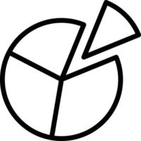 Vektor Design Kuchen Diagramm Symbol Stil