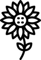 Vektor Design Sonnenblume Symbol Stil