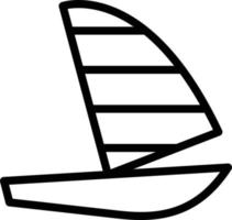 vektor design vindsurfing ikon stil
