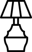 Vektor Design Lampe Symbol Stil