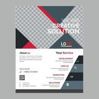 professionelles Corporate Business Flyer Design Vorlage Layout vektor