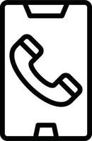 Vektor Design Handy, Mobiltelefon Anruf Symbol Stil