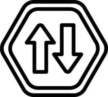 Vektor Design zwei Weg Symbol Stil