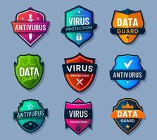 skydda av antivirus, data vakt, virus skydd vektor