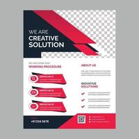 professionelles Corporate Business Flyer Design Vorlage Layout vektor