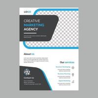 professionelles Corporate Business Flyer Design Vorlage Layout vektor