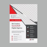 professionelles Corporate Business Flyer Design Vorlage Layout vektor