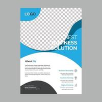 professionelles Corporate Business Flyer Design Vorlage Layout vektor