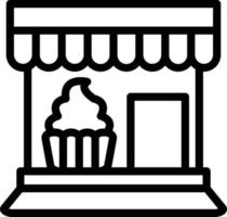 Vektor Design Bäckerei Geschäft Symbol Stil