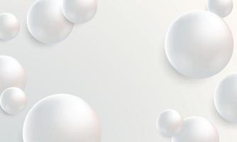 skinande 3d vit sfär av bollar bakgrund. silver- textur lutning samling. skinande och metall stål lutning mall för krom gräns, silver- ram, band eller märka design. vektor illustration