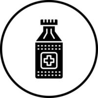 Vektor Design Tabletten Flasche Vektor Symbol Stil