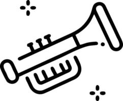 trumpet instrument ikon symbol design vektor bild. illustration av musikalisk trumpet horn vektor design bild. eps 10