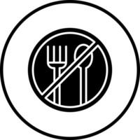 Vektor Design Nein Essen Vektor Symbol Stil