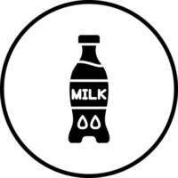 Vektor Design Milch Flasche Vektor Symbol Stil