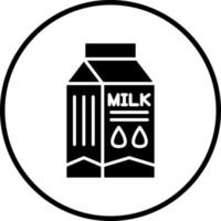 vektor design mjölk låda vektor ikon stil