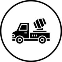 Vektor Design Beton Rührgerät LKW Vektor Symbol Stil