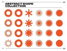 minimalistisk uppsättning av abstrakt grafisk element form vektor
