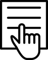 Studie Hand Vektor Symbol Stil