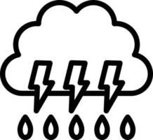 Gewitter Vektor Symbol Stil