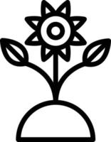 Blume Plantage Vektor Symbol Stil