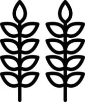 Weizen Plantage Vektor Symbol Stil