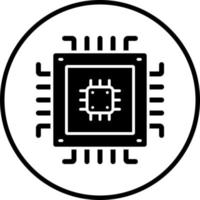 mikrochip vektor ikon stil
