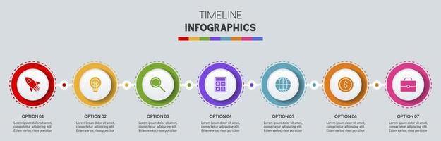 Infografiken Design Vorlage und Symbole mit 8 Optionen oder 8 Schritte vektor