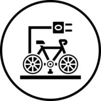 elektrisk cykel vektor ikon stil