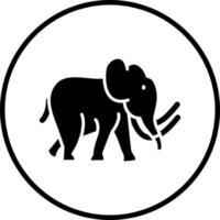 Mammut Vektor Symbol Stil