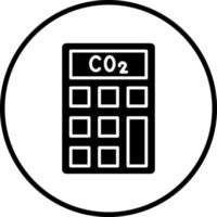 Gas Emissionen calculato Vektor Symbol Stil