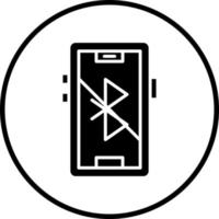 Bluetooth deaktiviert Vektor Symbol Stil