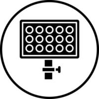 LED Panel Vektor Symbol Stil