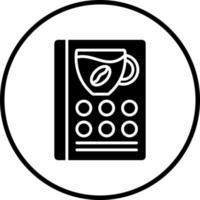 kaffe kort vektor ikon stil