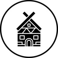 Wikinger Hütte Vektor Symbol Stil